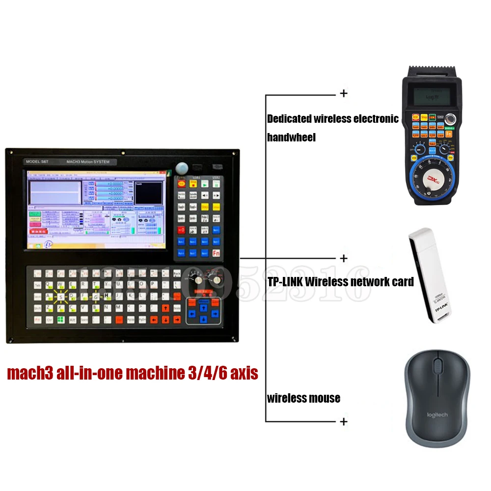 Cnc Mach3 Mach4 Cnc Operation Control Panel Drilling And Milling Machine Cnc System Computer Processing Center