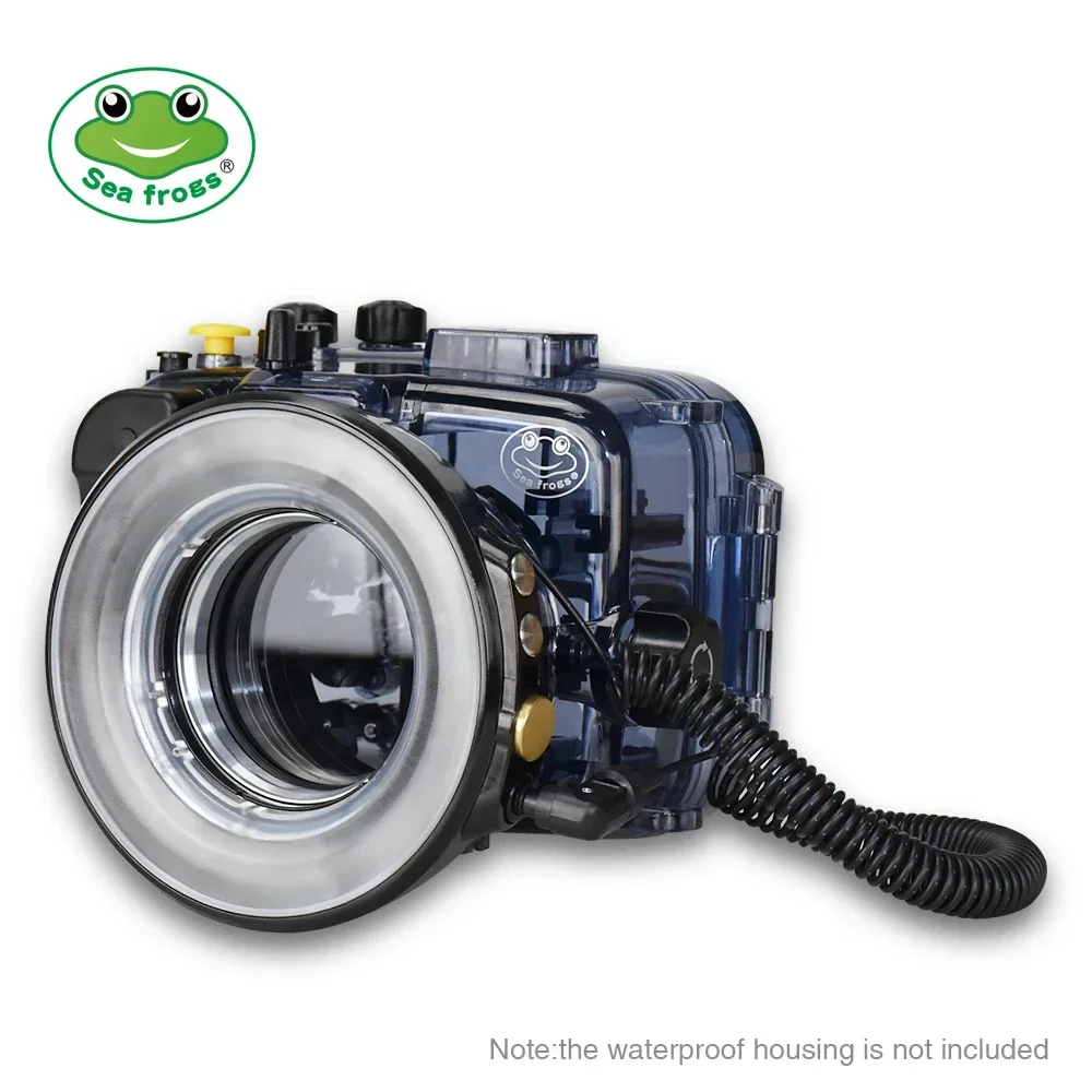 Seafrogs SL-108 Waterproof 40 Meters Macro Ring Flash Light 1200 Lumen Diving Fill Light For 67mm Interface Housing