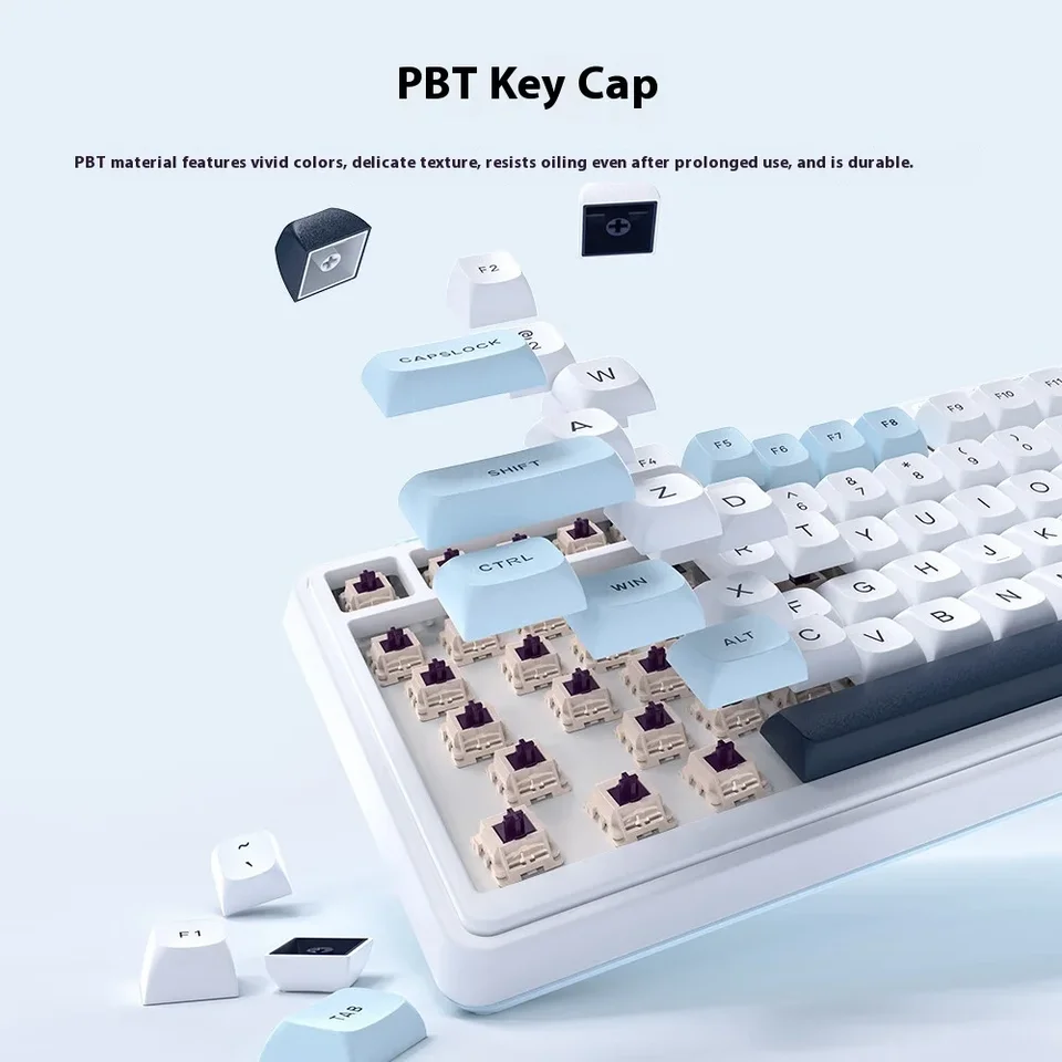 Apple Adjustable Keyboard 2セット KZZI K75 V2 Wireless Mechanical Keyboard 75% Hot Swap RGB