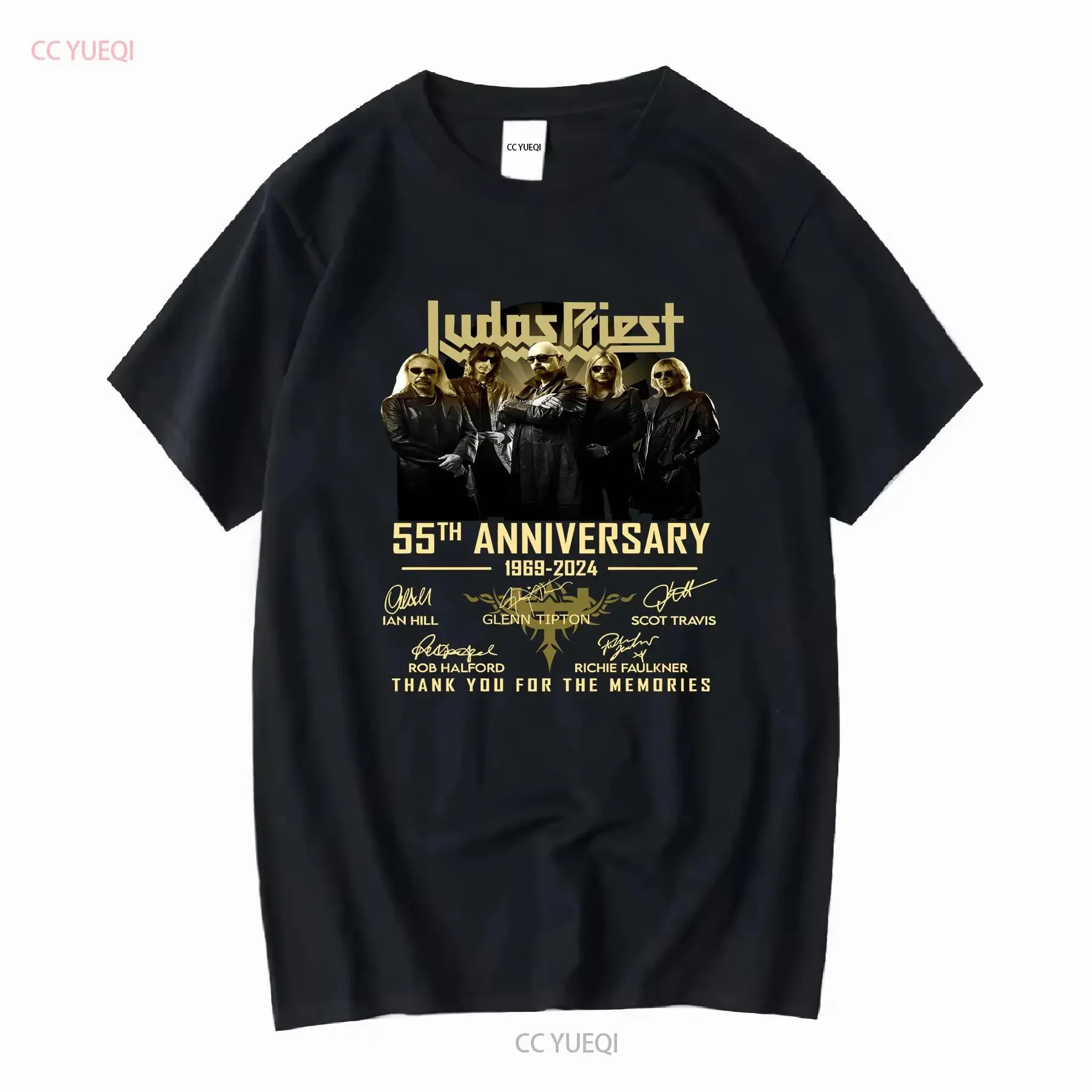 Judas Priest 55 aniversario 1969 2024 gracias por los recuerdos camiseta manga larga o corta vintage Gráfico lavado