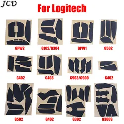 JCD Anti Slip Suck Sweat Mouse Grip Tape Skate Sticker Mouse Foot Stickers For Logitech GPW 1 2 G302 G402 G502 G300S G102 G304