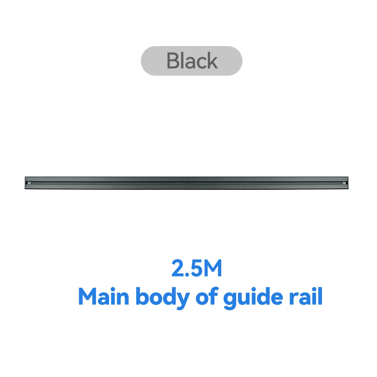 Colorful LCD ESL Electronic Price Label's Guide Rail 1.2m 2m 2.5m Black White LCD Price Tag Install Accessories For Supermarket