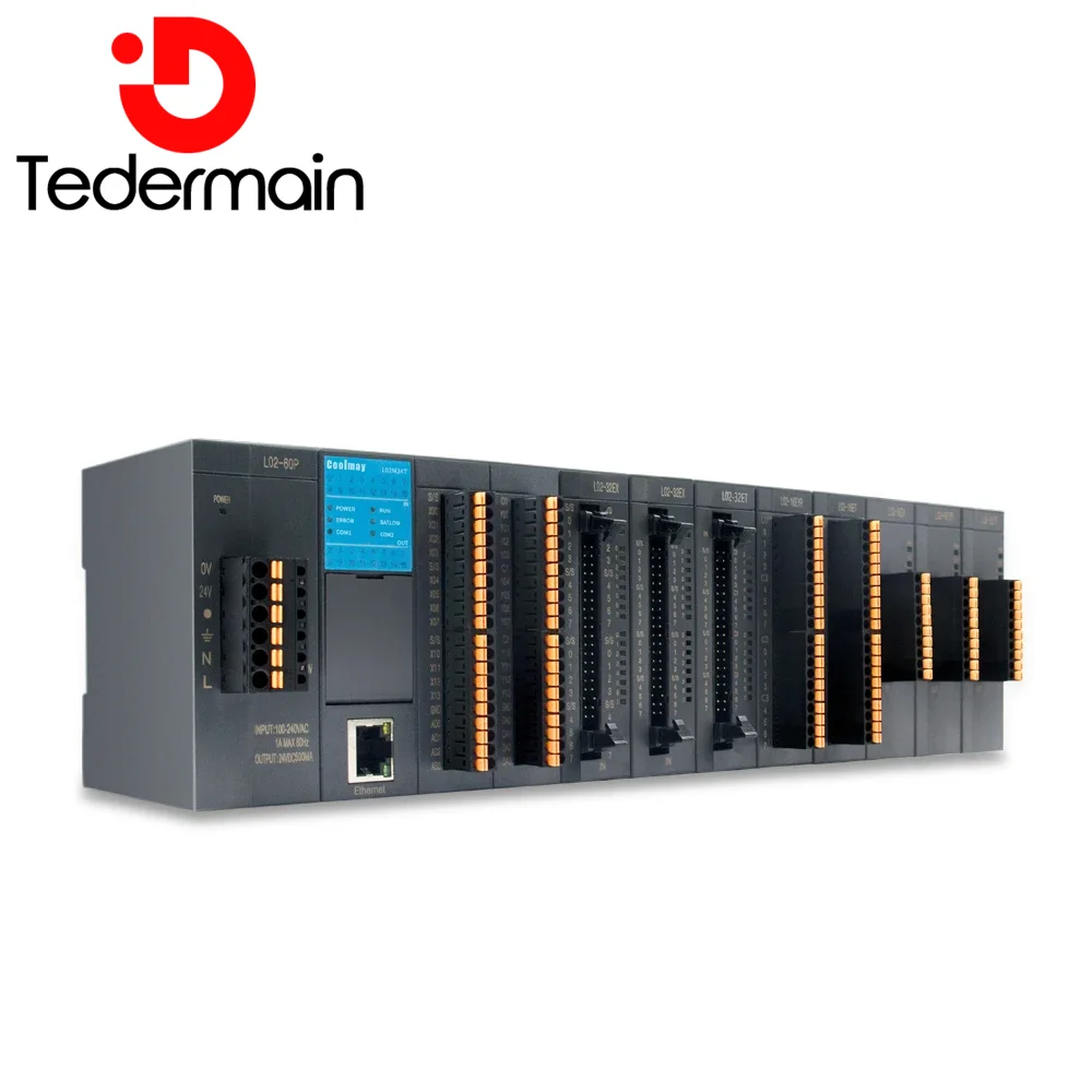 Coolmay L02 PLC series host module programmable logic concontroller monitor rs485 ethernet port modbus protocol
