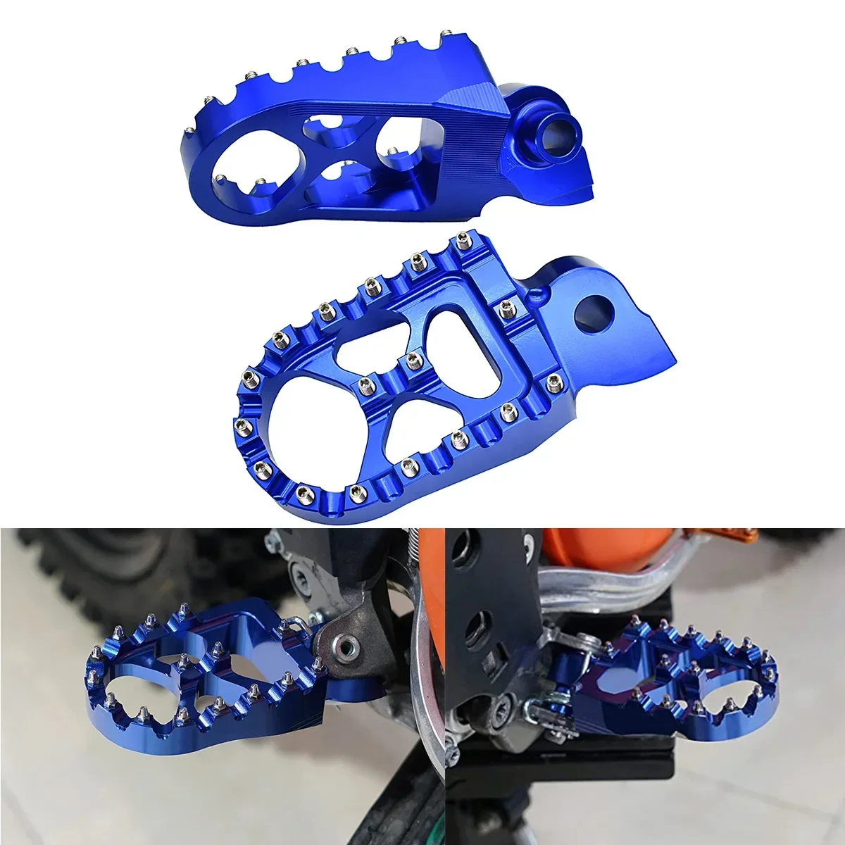 Motorcycle Footrest Footpeg Foot Pegs For Yamaha YZ 65 85 125 250 125X 250X 250FX 450FX WR 250F 450F YZF WRF 250 450 2001 - 2023