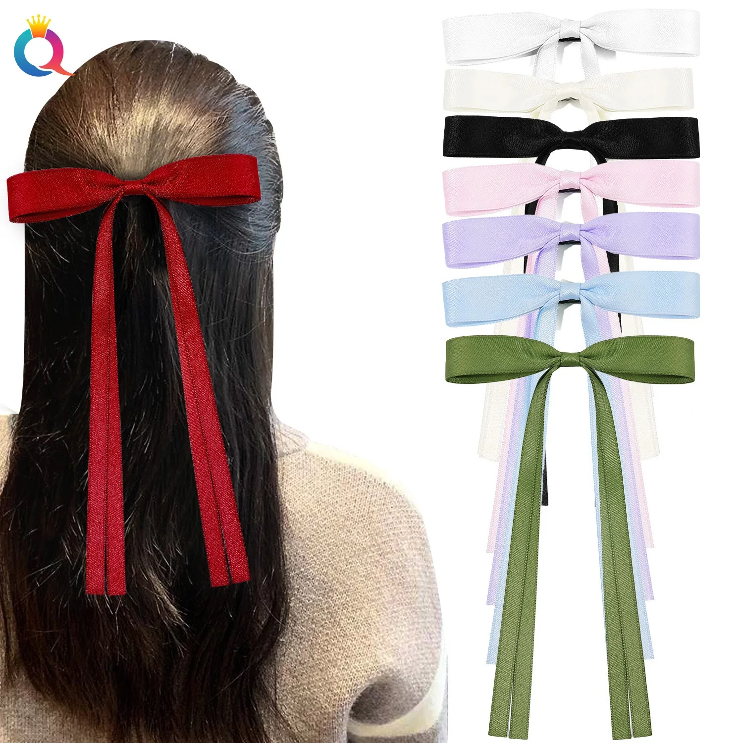 Pinces à cheveux coréennes avec nœud en ruban pour femmes et filles, épingles à cheveux mignonnes, barrettes pour enfants, accessoires de sauna,