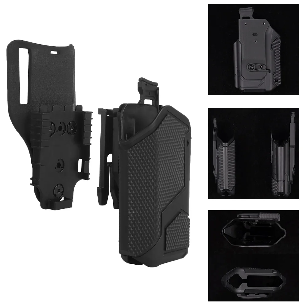 

Оснащен комплектом QLS. Система быстросъемного адаптера. Базовый комплект. Универсальная кобура для фонарика.