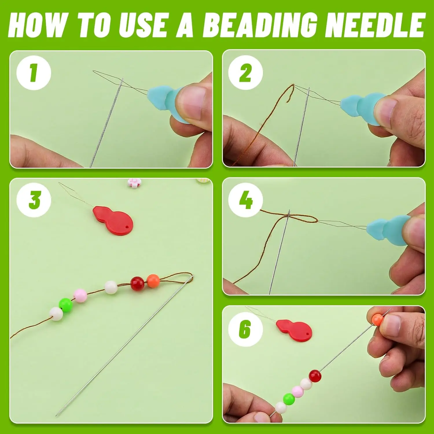 85/102 قطعة مجموعة إبر الديكور طويلة مستقيمة البذور الديكور موضوع التطريز الإبر لمستلزمات صناعة المجوهرات #5