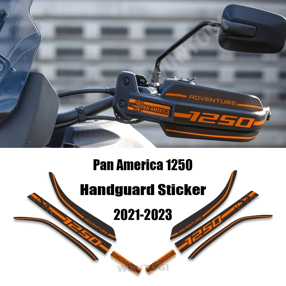 For PAN AMERICA 1250 PA1250S Motorcycle Sticker Hand Guard Sticker PVC Material Durable Waterproof Pan America 1250S 2021-2022