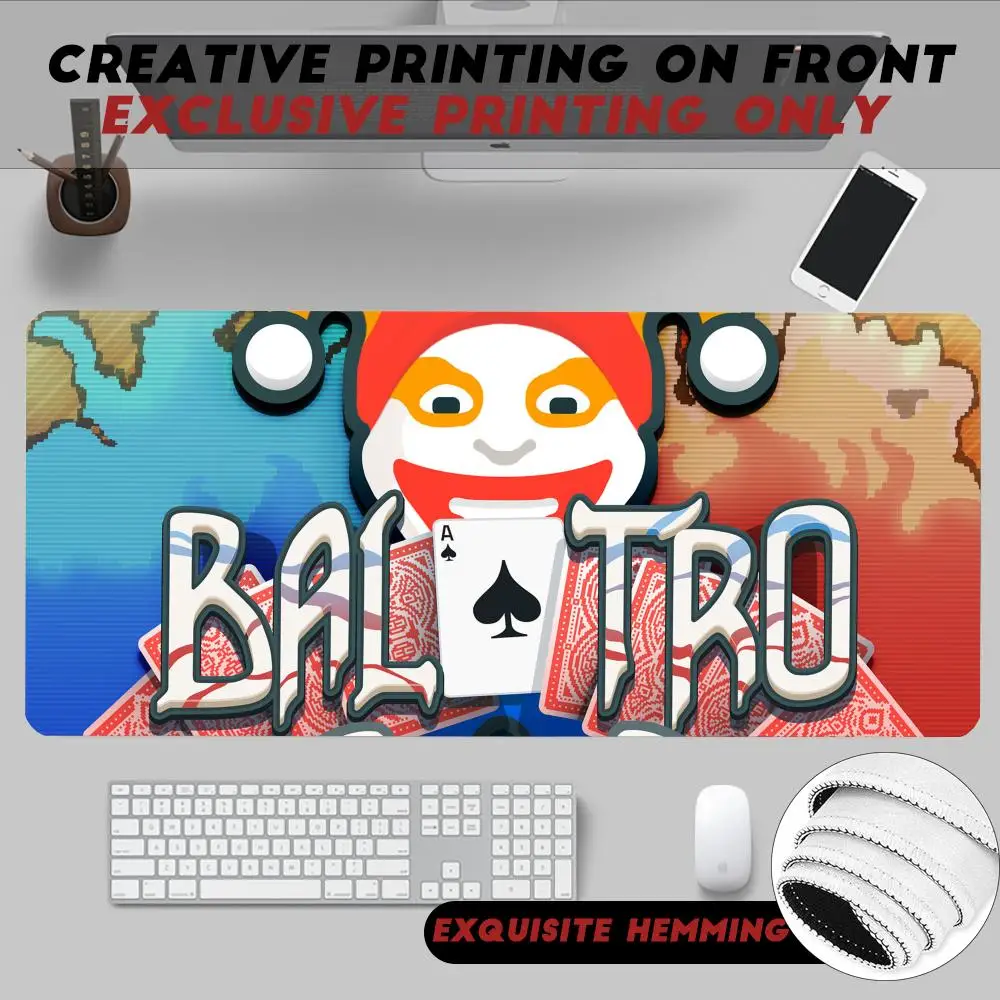 

Mouse Pad Non-Slip Rubber Edge locking mousepads Game play mats Indie strategy game B-Balatro for notebook PC computer