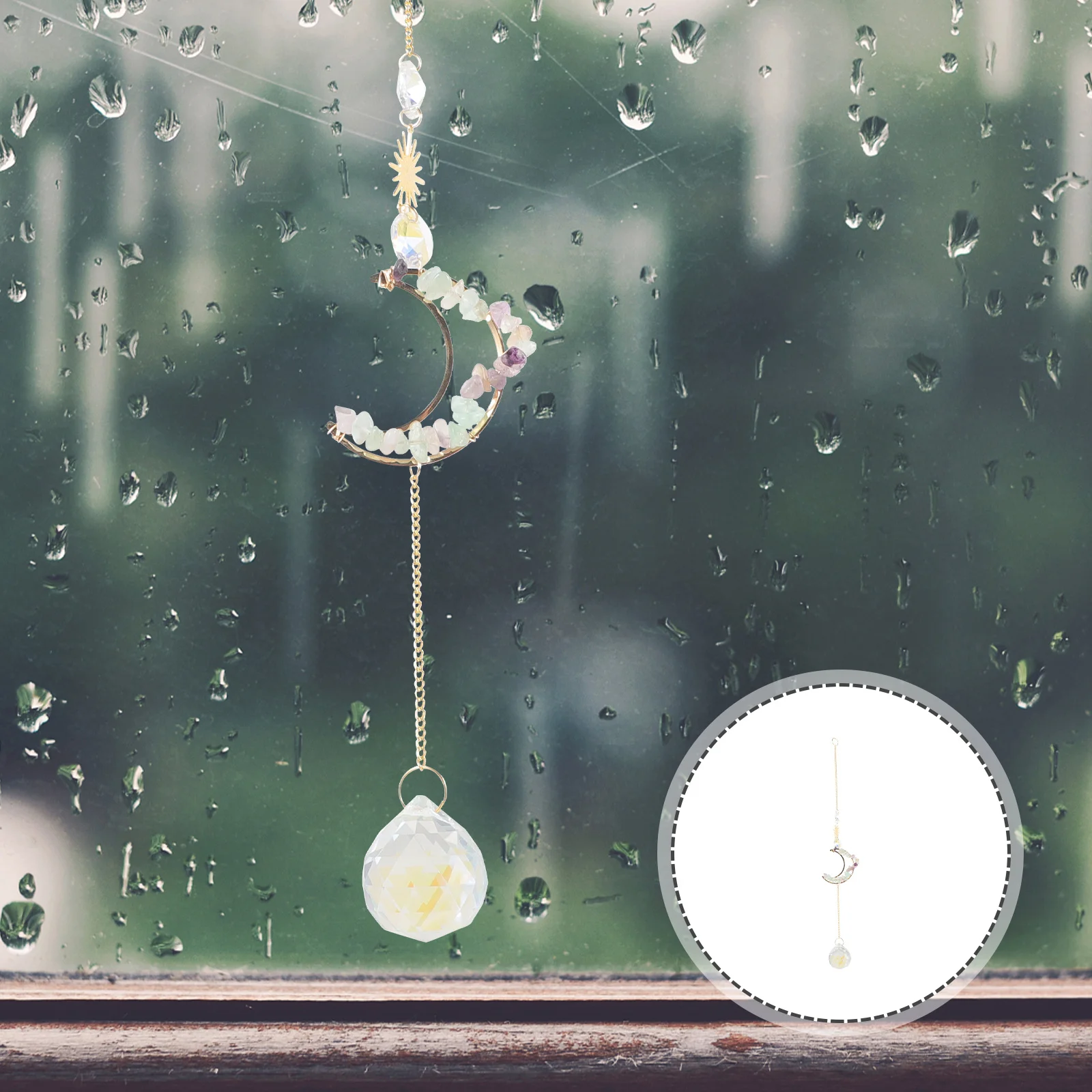 

Hanging Crystal Sun Catcher Decorative Crystal Suncatcher Rainbow Unique Creative Delicate Look Elegant Fashion for Home Party