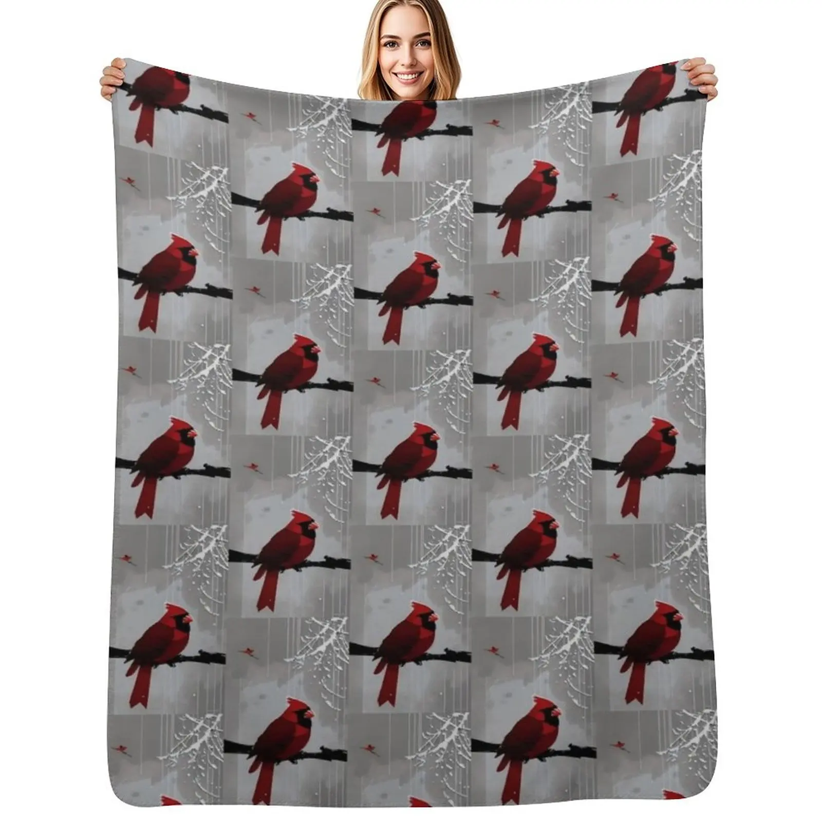 

Cardinal #2 Throw Blanket Ultra Plush Cozy Blanket for Napping Sleeping