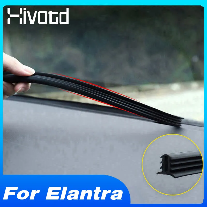 

Rubber Dashboard Soundproof Strip Windshield Sealing Trim Interior Protection Car Accessories For Hyundai Elantra 2022-2021