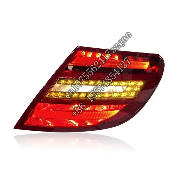 SJC السيارات أضواء السيارة أضواء خلفية ل W204 07-14 المصابيح الخلفية الجمعية تعديل C180 C200 LED غاسل بدوره إشارات