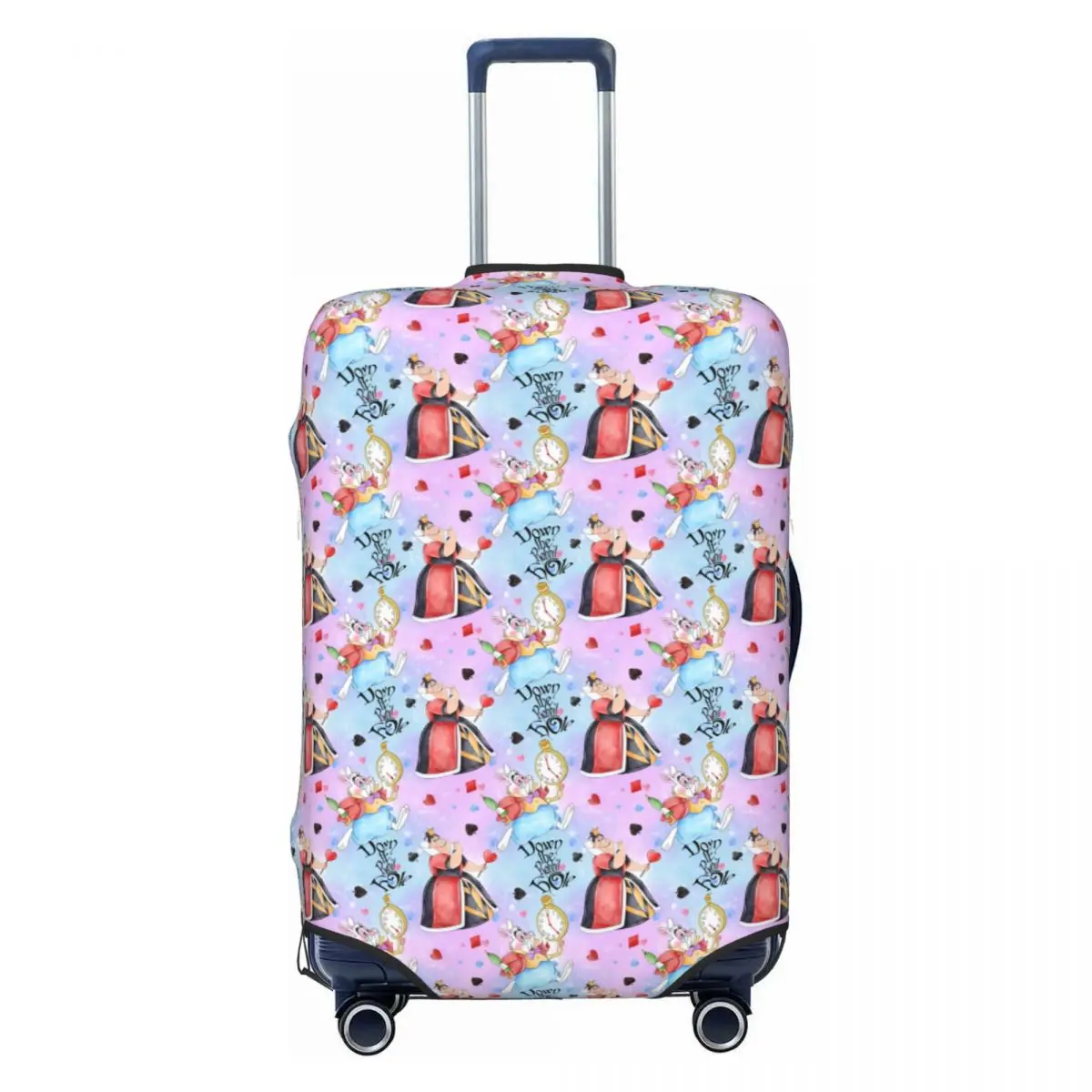 

Custom Cute Alice In Wonderland Manga Animes Luggage Cover Protector Washable Travel Suitcase Covers
