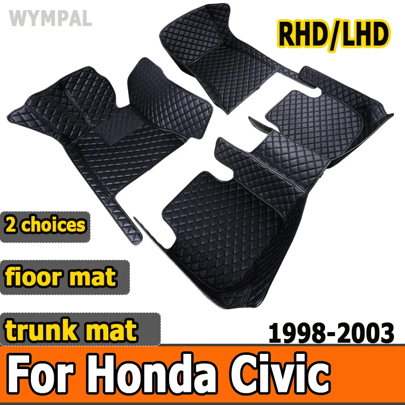 Vloermatten Auto Voor Honda Civic 6th Ferio Ej Ek Em Sedan 1999 2000 Luxe Auto Vloermatten Links Of Rechts Rijden Auto-Accessoires