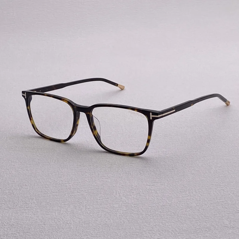 TF5607 Optical Glasses frame Square retro acetate glasses frame Men's large Tom TF glasses Myopia prescription glasses