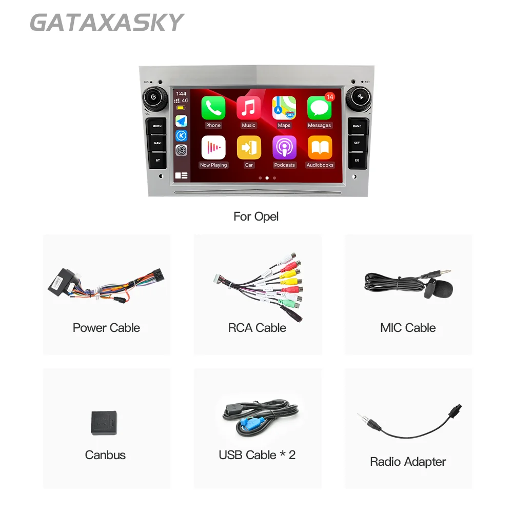 GATAXASKY Car Android 10 Multimedia Navigation Carplay Radio for Opel Para Astra Meriva Vectra Antara Zafira Corsa Gps Stereo