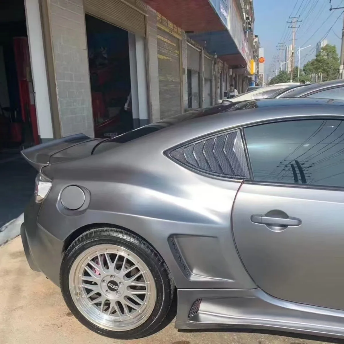 Suitable for 2013-2019 Toyota GT86 retrofit upgrade carbon fiber rear window trend shutters