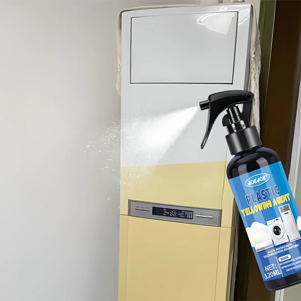 Plastic Restoration Spray – Deep Cleaning, Whitening & Protective Treatment for Yellowed Plastics