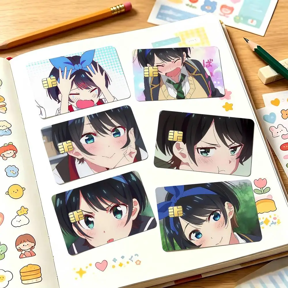 Ruka Sarashina Rent-a-Girlfriend Card Sticker 4Pcs Credit Card Skin Anti Scratch Bank Debit Card Decal
