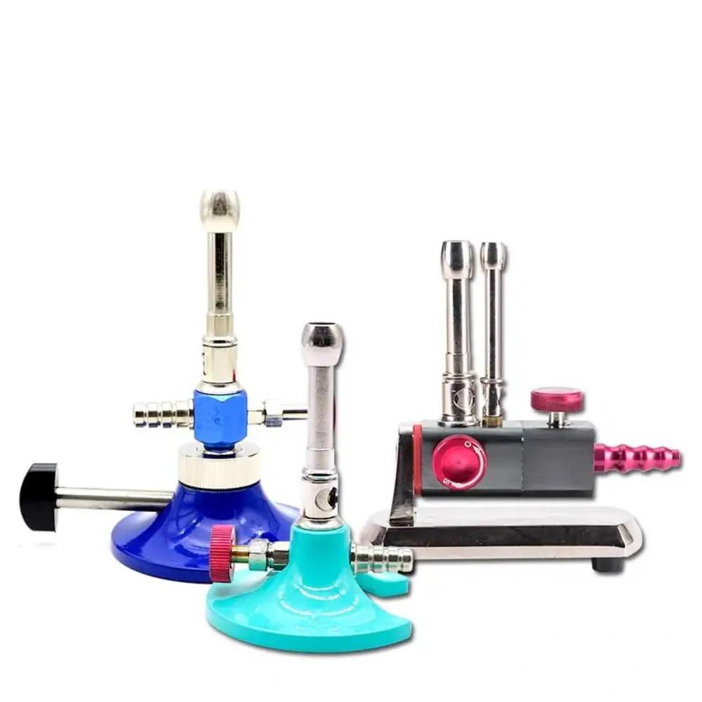 3 Types Dental Lab Gas Light, Tiltable Micro Bunsen Burner, Portable Dentistry Heating Equipment for Laboratory Use