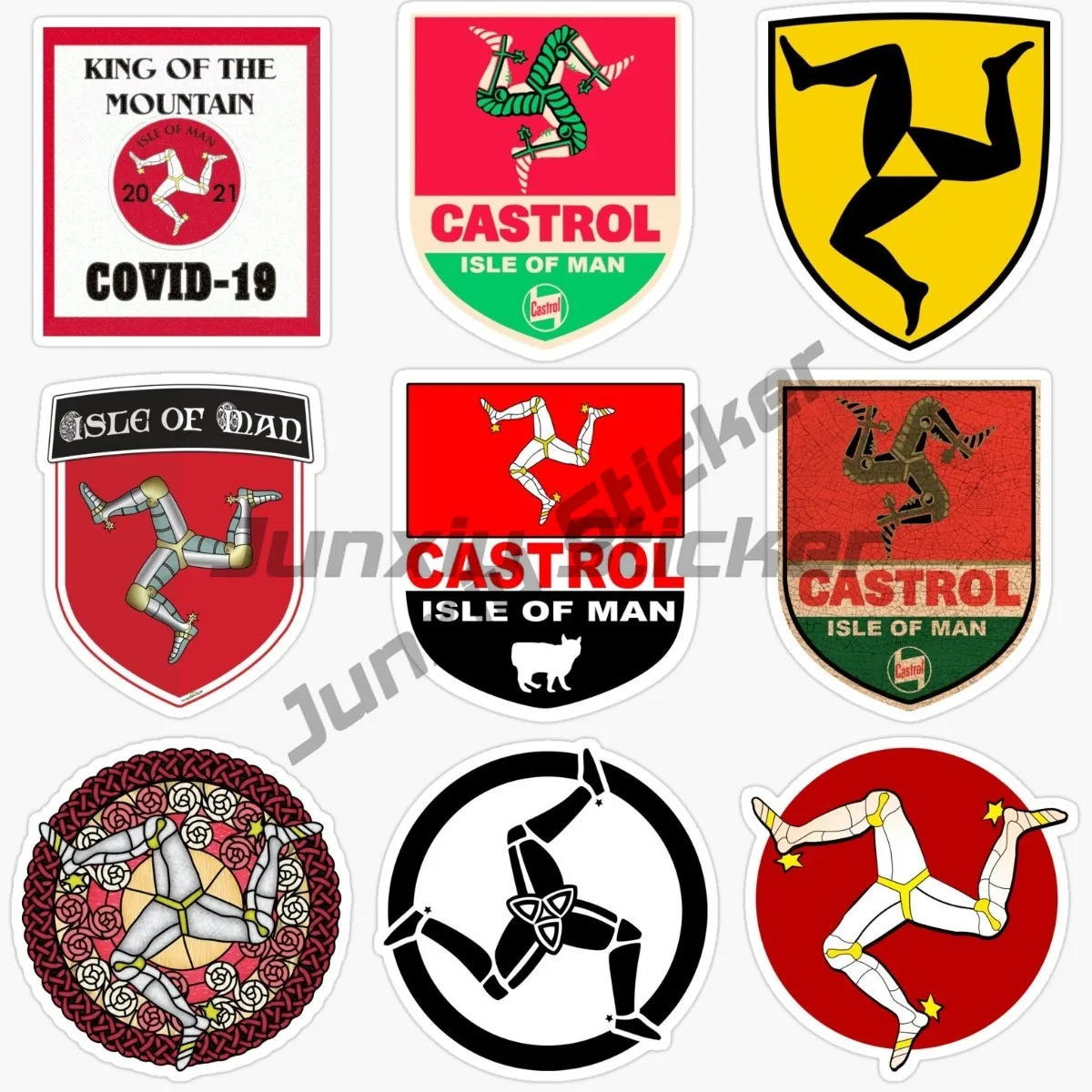 

The Great Isle of Man TT Stickers Race Sport Flag Motorcycle Decals Vinyl for Superbike Scooter Cars Waterproof Decal