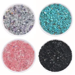 20-100g Natural Chip Gemstone Bead Tumbled Stones for Plant Cacti & Succulent Bedding, Vase Filler, Landscape Bottom Decor 3-5mm