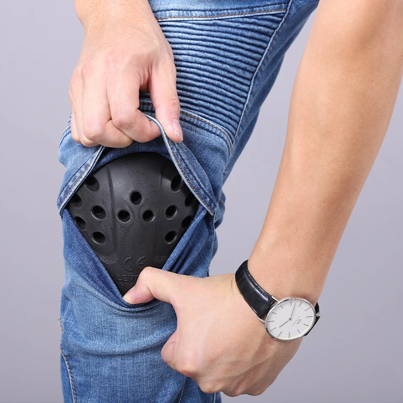 Pantalones vaqueros para motocicleta para las cuatro estaciones, conducción al aire libre, Touring, resistentes a caídas, pantalones todoterreno