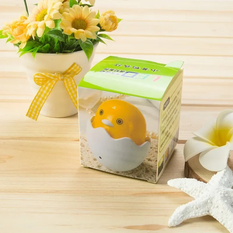 LED Intelligent Light Control Night Lamp Creative Gift Yellow Duck Energy Saving Plug in Night Lights Party Decoration Lamps