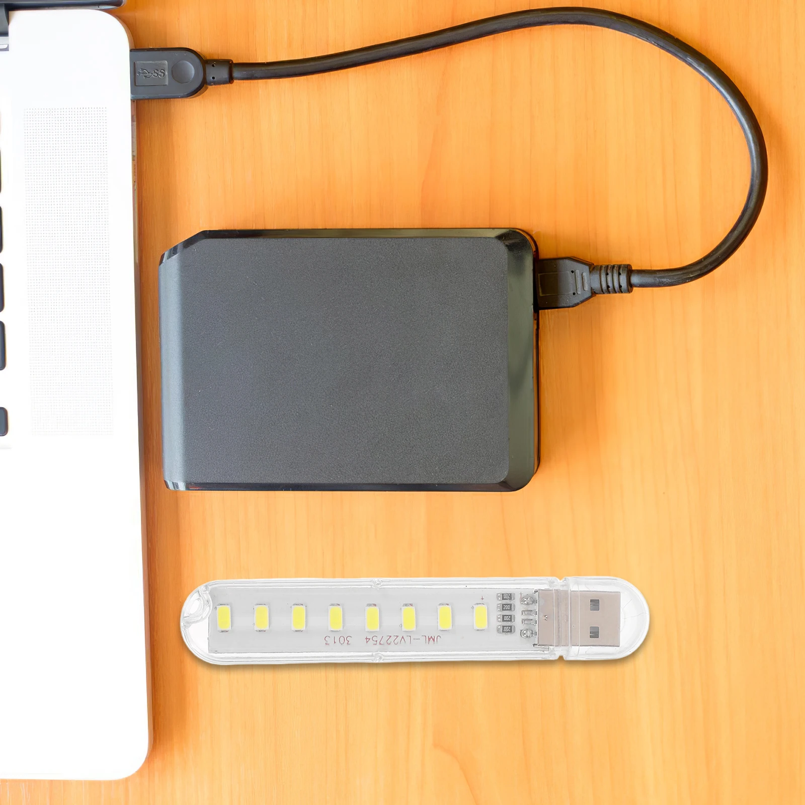 4 Pcs USB Night Light Desk Lamp Nightlight Bright Bedside Desktop Small Table Office