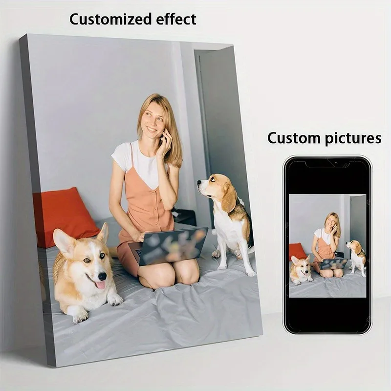 Personalized Custom Canvas Prints Photo Custom Poster for Family Life Pets anime Birthdays Weddings Scenery Home Decor Gifts