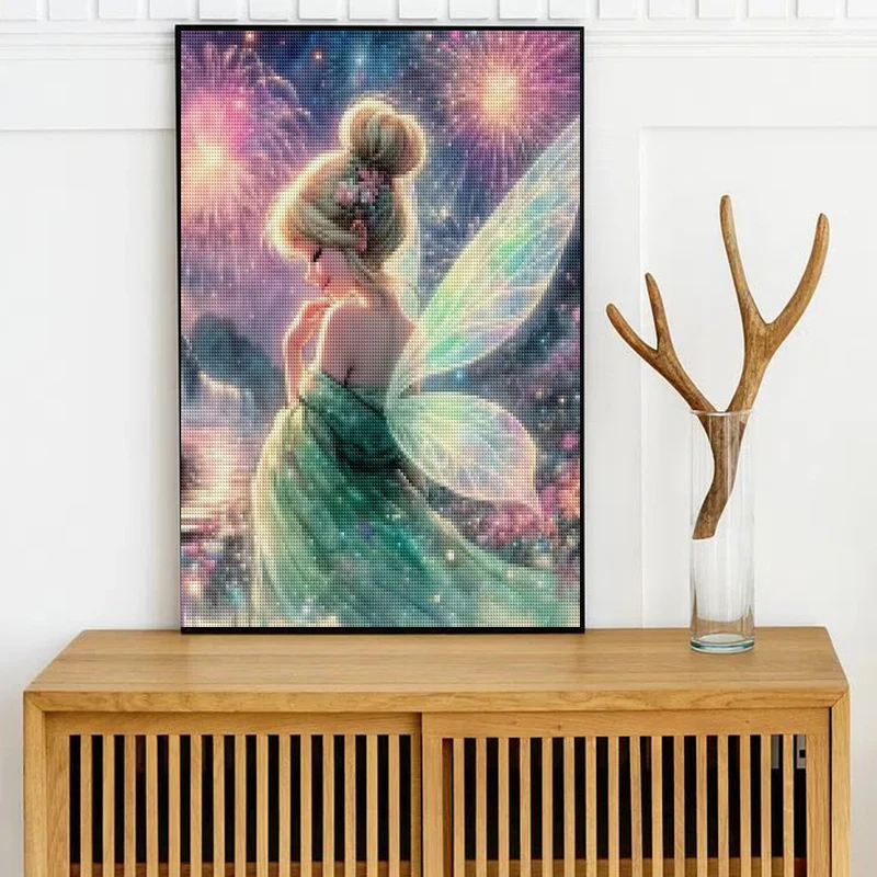 Afbeelding 3: Disney Princess Diamond Painting Aurora Frozen Tinker Bell Zeemeermin Home Decor Volledige vierkante en ronde mozaïek borduurwerk kruissteek