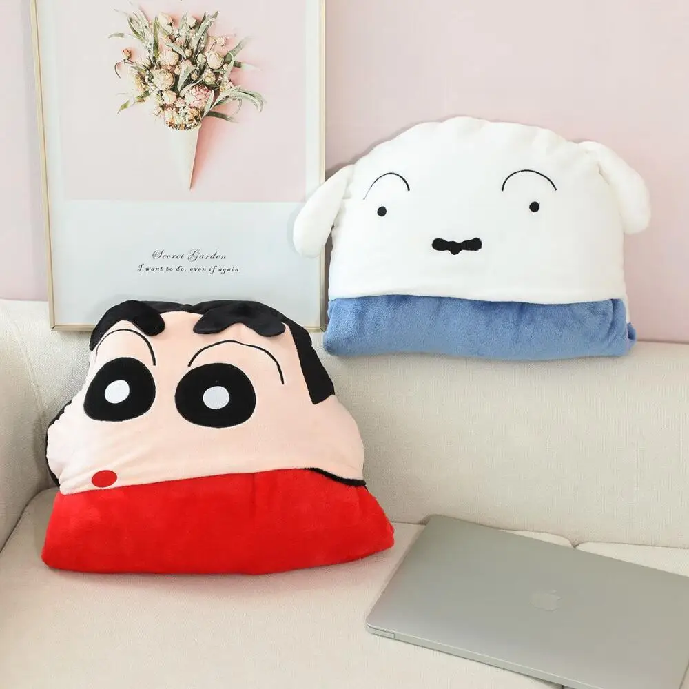 Cartoon Crayon Shin-Chan Cute Children's Cloak Blanket Kawaii Nap Office Keep Warm Air Conditioning Blanket Shawl Girls Gift