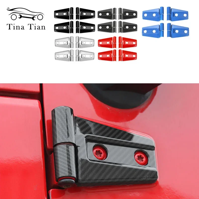 Car  Hinge Protective Cover Trim Exterior Decoration Fit  For 2 Door Jeep 07-17 JK Accefor Jeep Wrangler JK CJ TJ Car Accessorie