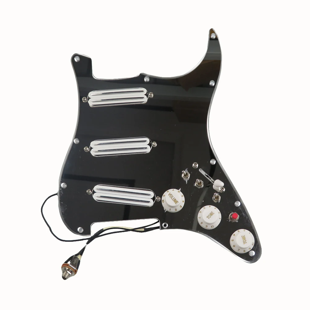 

Silver mirror guitar pickup fully loaded guard plate humbucking pickup multi-function push-pull single-cut switch