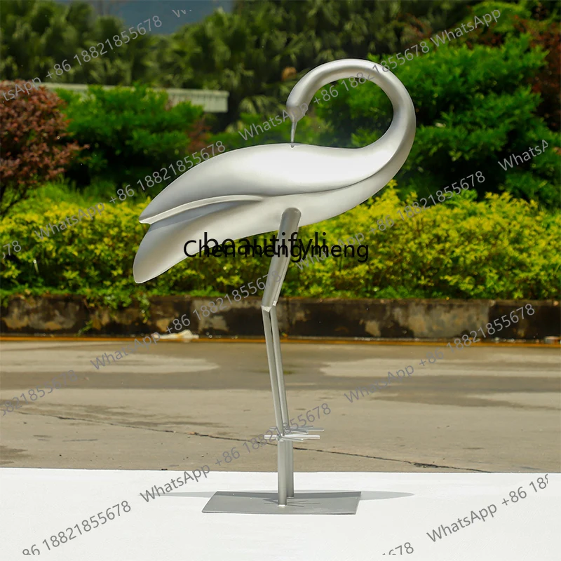Hot sales Outdoor Garden Art Installation Stainless Steel Sculpture Ornament Landscape Floor Decoration