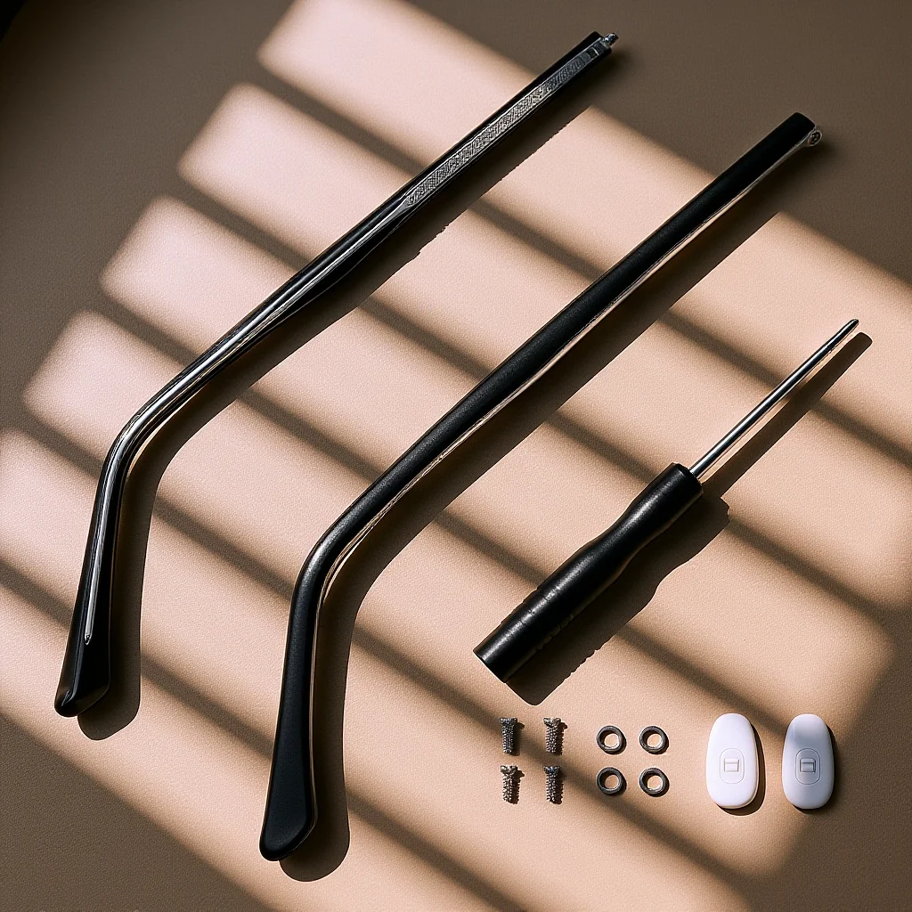 

1 пара модных гипоаллергенных легких металлических дужек для очков, замена сломанных дужек, комфортные на весь день