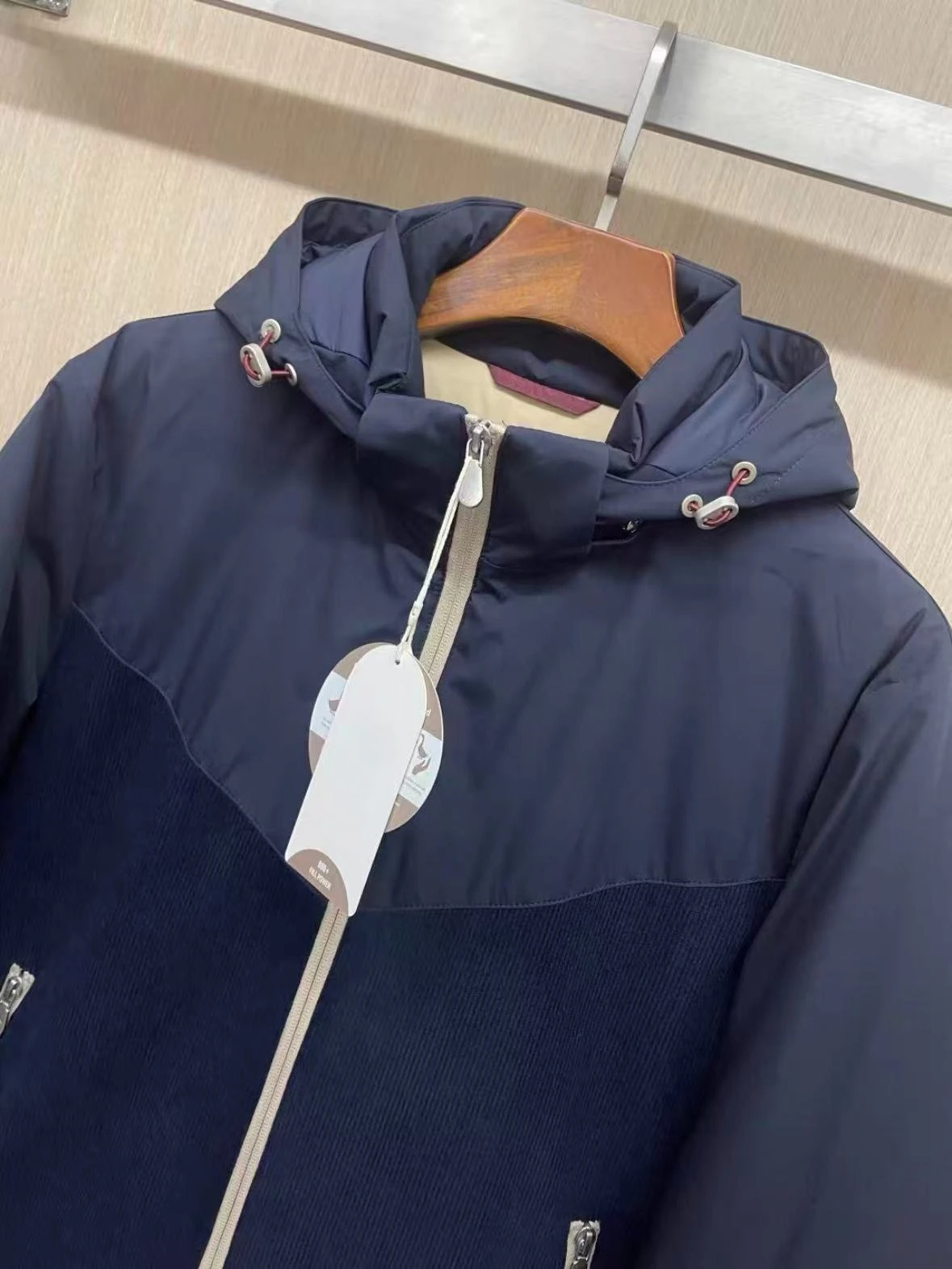 سترة BC سروال قصير من نسيج أوزة أسفل #4