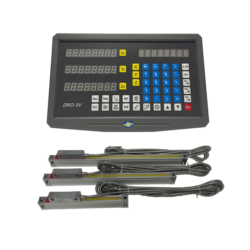 2axis 3Axis LCD Digital Readout DRO 150-1000mm Glass Linear Scale Encoder Sensor for CNC Milling Lathe Machine