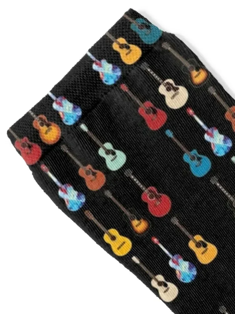 Acoustic Guitar Icons Huge Collection Socks Heating sock winter gifts Argentina bright garter Men Socks Luxury Brand Women's