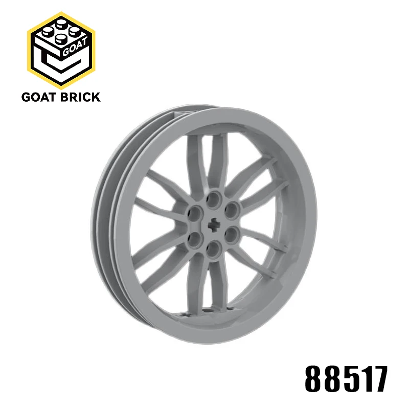 10Pc MOC Parts 88517 Wheel 75 x 17 Motorcycle Compatible Bricks DIY Assmble Building Blocks Particle Kid Puzzle Brain Toy Gift
