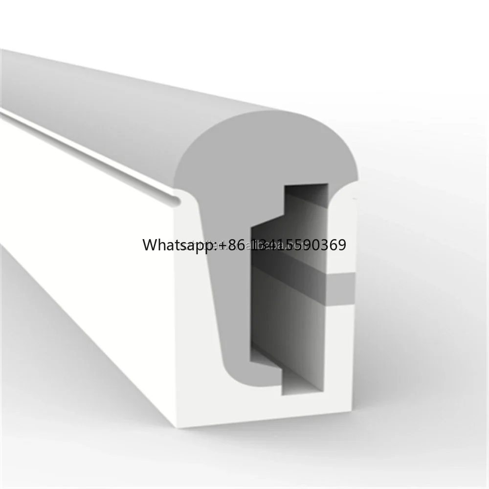 

Soft Silicone Neon Sleeve Extrusion Tube for 8mm PCB LED Strip | Flexible Encased Profile with Channel for DIY Lighting Projects