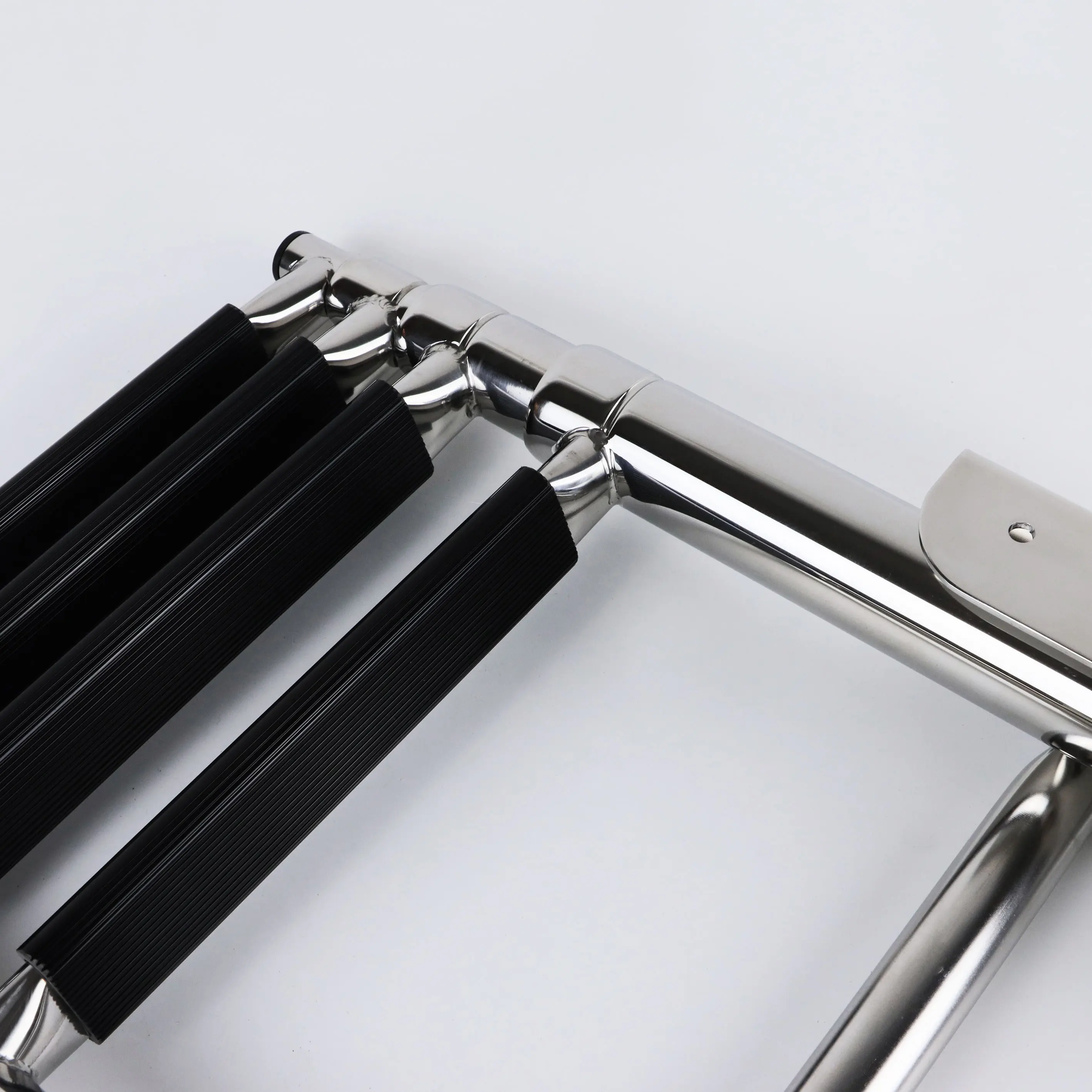 سلم 4 خطوات 316 من الفولاذ المقاوم للصدأ تحت منصة منزلق جبل تصغير سلم الصعود سلم القارب #5