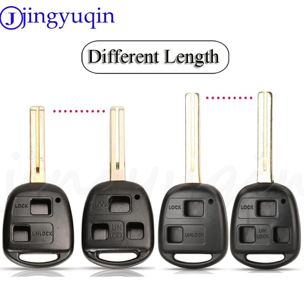 jingyuqin 2/3 Buttons Replacement Remote Car Key Shell Case Fob For Toyota Lexus GS LX ES 250 300 Toy48 TOY40 Blade