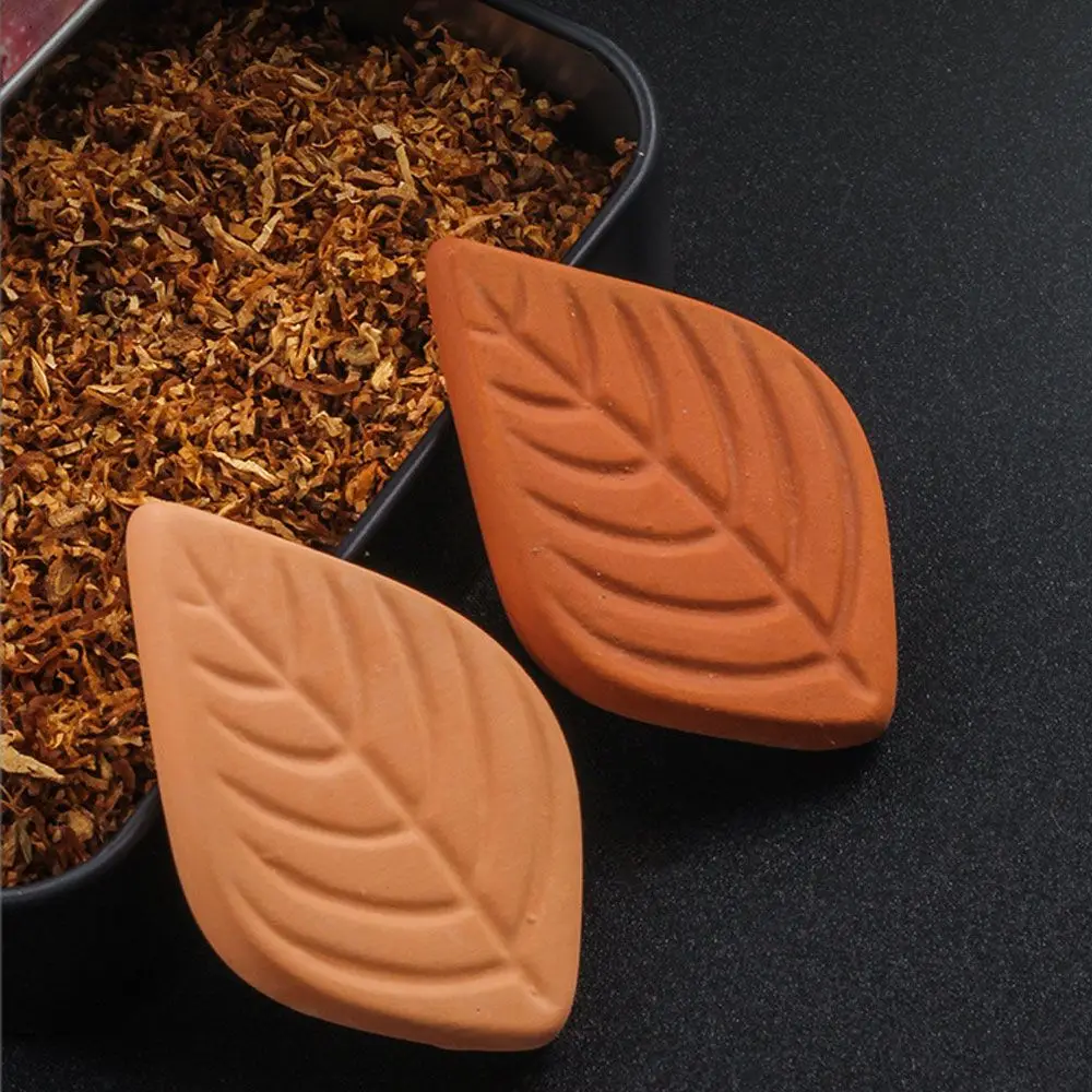 2024 Leaf Shape Humidifying Stone Keep Conditioning Humidity Hydrostone Terracotta Reusable Leaf Clay