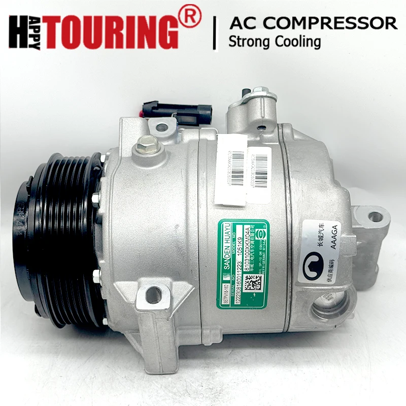 Original AC Compressor For Great wall hover havel H5 2022- 8103100XKM04A 1051K9 SE7PV18-162