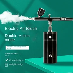 Portable Rechargeable Handheld Air Pump Airbrush Mini Action Airbrush Compressor Cake Art Craft Model Paint Spraying Hobby 0.3mm