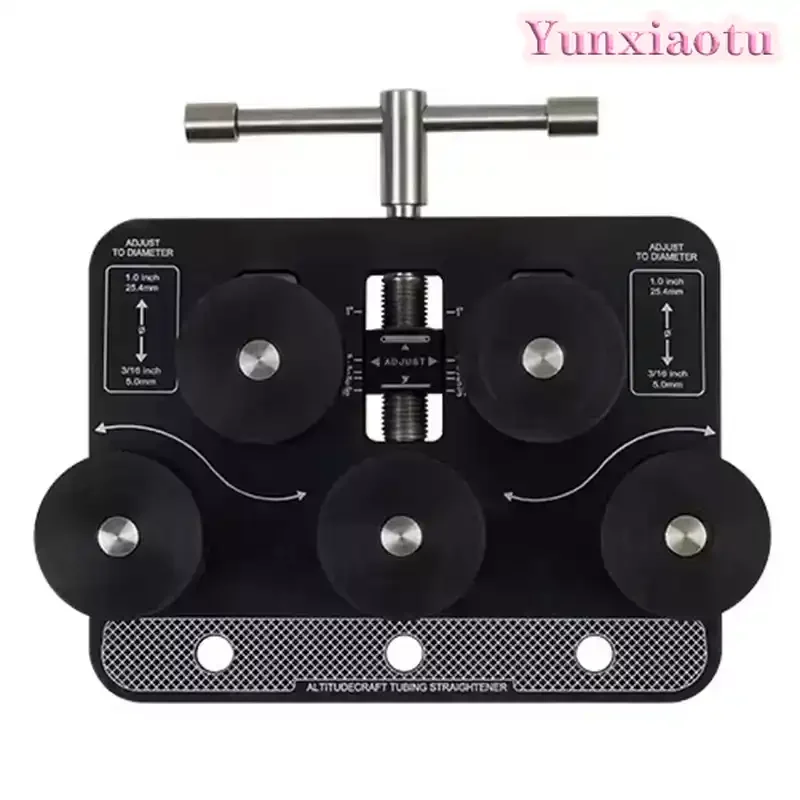 Professional Manual Pipe Straightener for Brake Tubing 3/16 Inch to 1 Inch with Rolling Wheel Durable High Precision