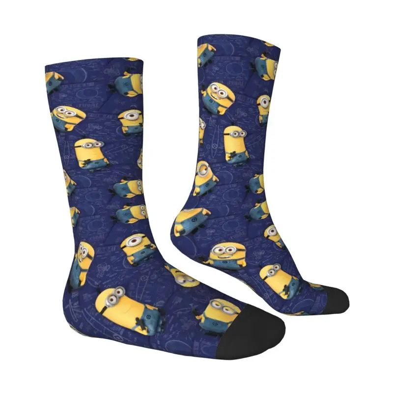 Custom M- Minions Emotions calzini da uomo Unisex Cool M- Minions primavera estate autunno inverno Dress Socks