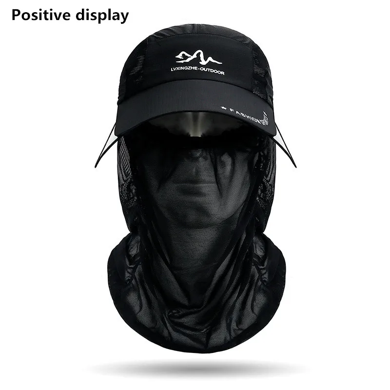 360 ° portable fishing sun hat, outdoor cycling and hiking sun protection, detachable and adjustable fishing equipment